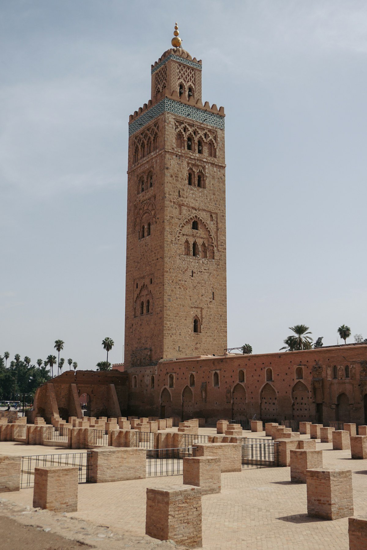 Koutoubia Mosque minaret in Marrakech, Morocco